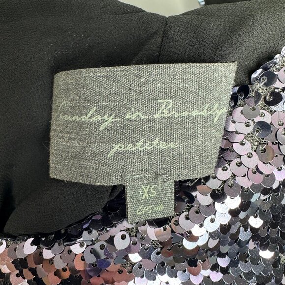 Sunday‎ In Brooklyn Whimsigoth Fairy Grunge Full Sequin Dress Bow Back Detail XS - Picture 4 of 15